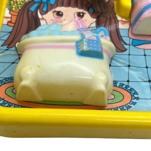 Dolly Pops Bathtime Playset Doll Carry Case 1979 Vintage Knickerbocker Complete - Picture 2 of 14